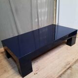 Blue lacquered coffee table