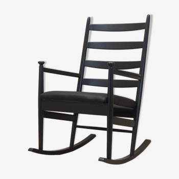 Beech rocking chair, Danish design, 1970s, production: Denmark