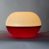 Grande lampe de table en verre opalin, Tchécoslovaquie, années 1960