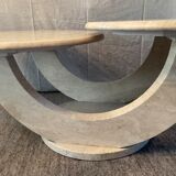 Travertine coffee table from the 70s