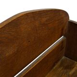 Art Deco Oak compact bookcase minimalist design