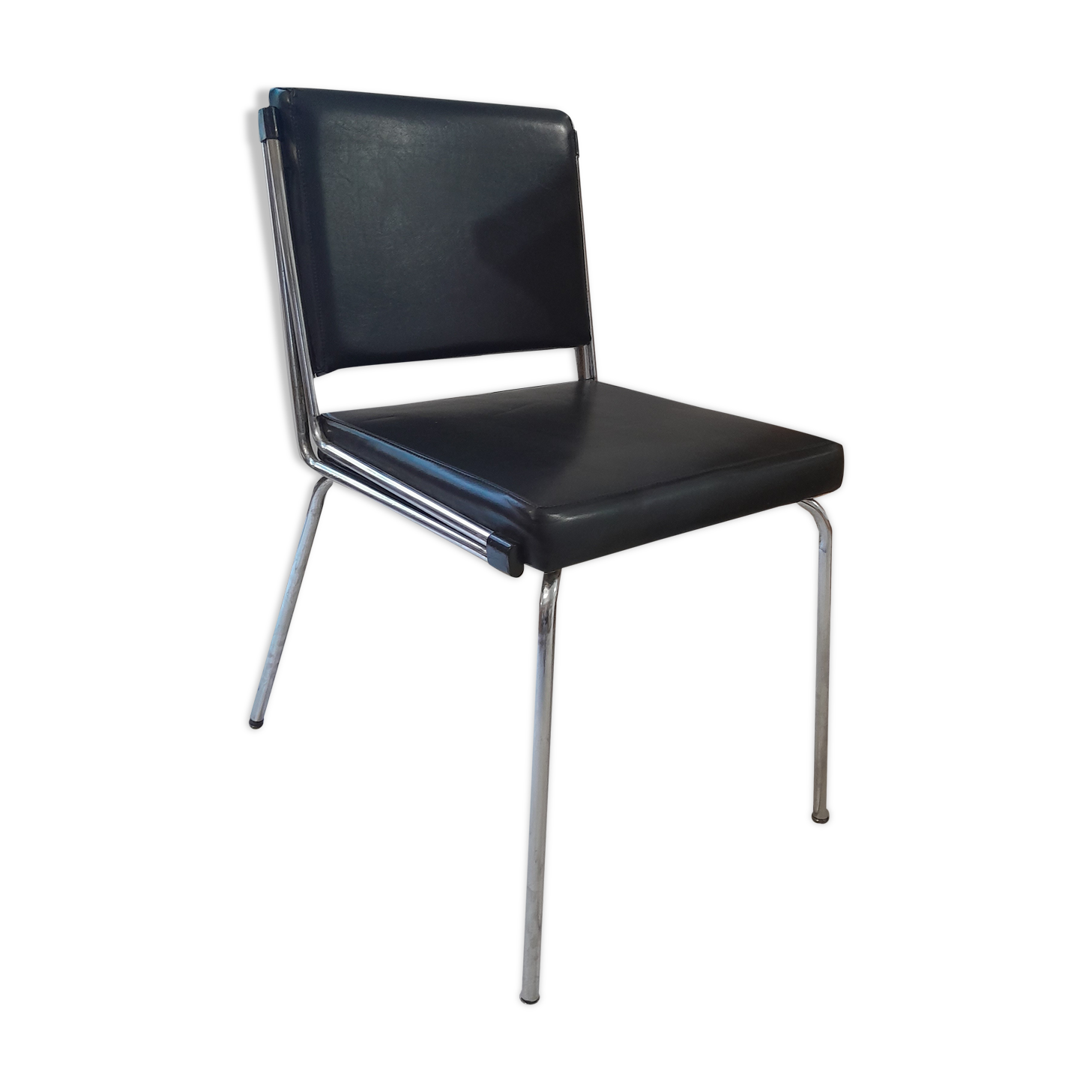 Vintage chrome desk chair Italian design