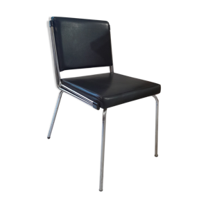 Chaise de bureau chromé vintage