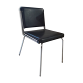 Chaise de bureau chromé vintage design italien