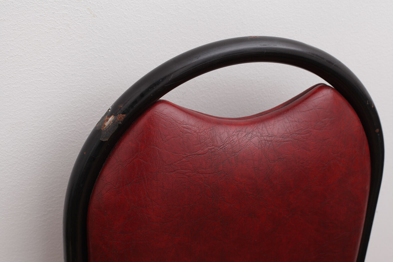 Red vintage bistro chair