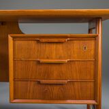 Teak Model 75 Desk from Omann Jun Møbelfabrik, 1960s
