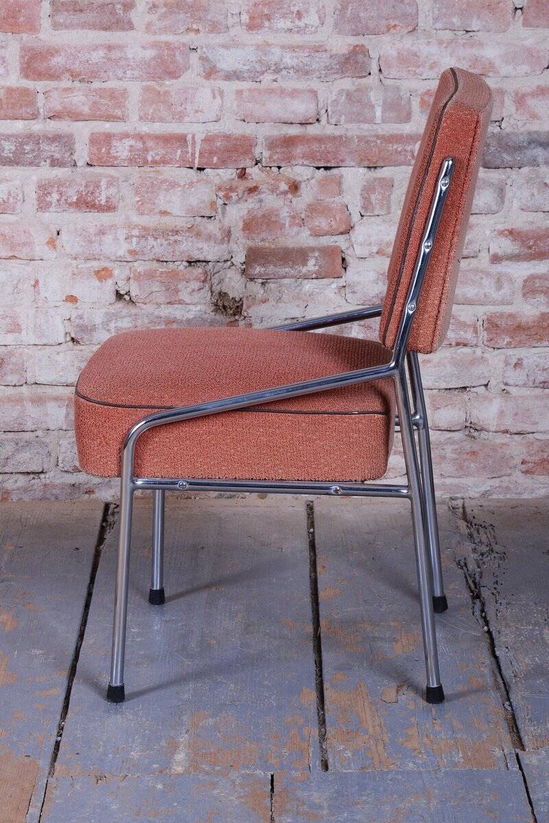 Bauhaus Chairs in Tubular Chrome-Plated Steel, Czech, 1940s, Set of 4