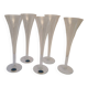 Romanart champagne flutes, mouth-blown, engraved grapes