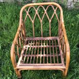 Vintage 60s/70s rattan bamboo armchair