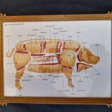 Antique rectangular gilded frame