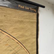 Karl Wenschow German 1950’s Very Large Canvas Map