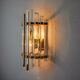 Venini wall lamp, murano half-moon glass, italy, 1970