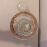 Glass carafe and gold edges