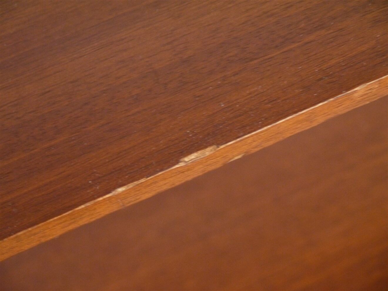 Vintage self-supporting teak and metal shelf 1960