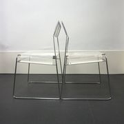 Set of 4 metal chairs, 1970s