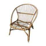 Vintage rattan armchair