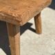 Coffee table in blond teak quadripod