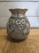 Vase alumínium art déco signé M , Montagne
