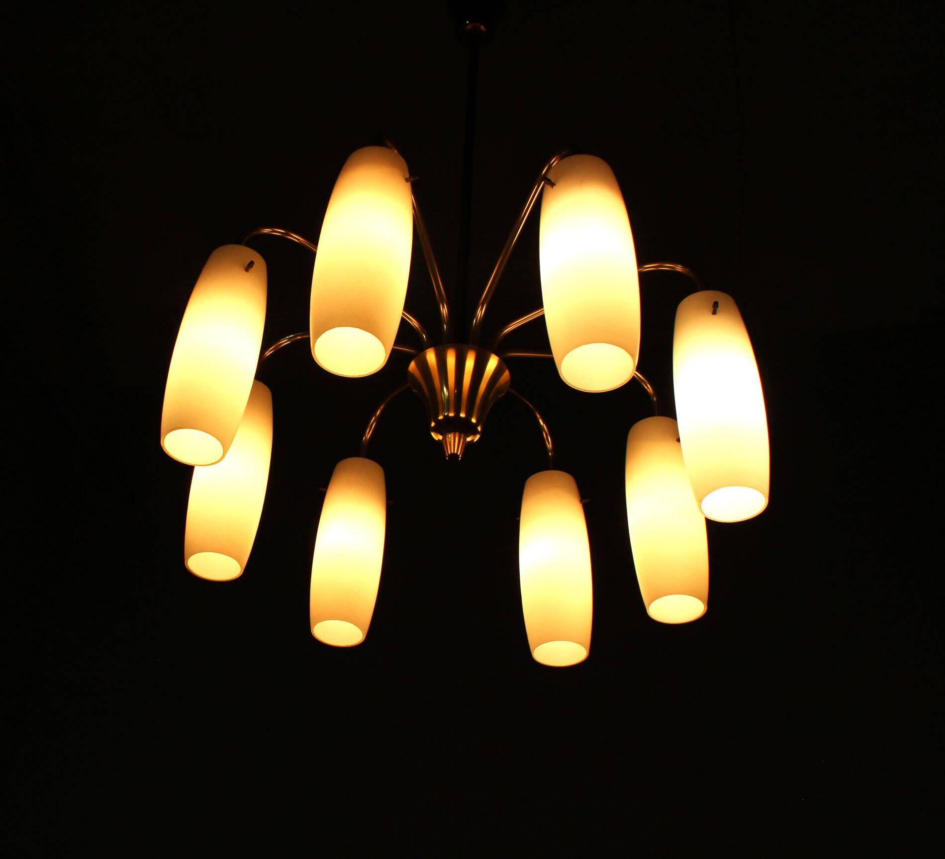 Lampe à Suspension en Laiton des Années 1960 provenant d'Autriche
