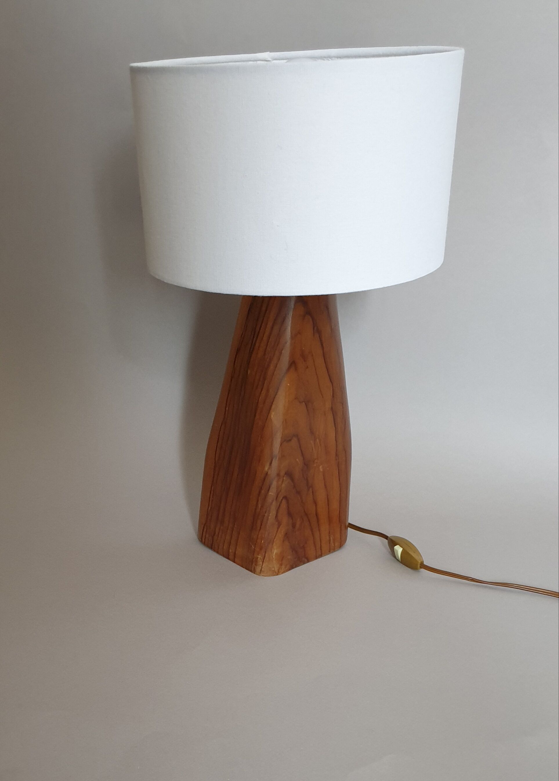 Vintage brutalist table lamp
