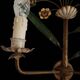 XL Vintage Mid-Century handmade 2 light bouquet wall lamp Italy 1950-1970