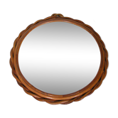 Round rattan mirror 29 cm