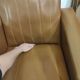 Pair of vintage leatherette armchairs