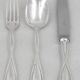 Christofle Galea, lot of 12 dessert pieces, forks, spoons, knives.