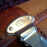 Leather suitcase