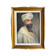 Old painting, portrait of a man with a turban, 20th century, signed