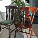 Bistro chairs and armchair
