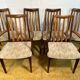 Lot de 6 chaises de salle à manger rétro vintage en teck du milieu du siècle par GPlan 1970 Design