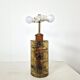 Fractal resin and copper lamp | 1970s