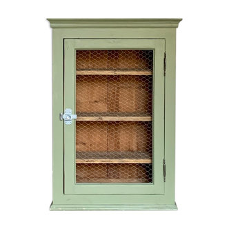 Vintage Parisian almond green confectioner buffet