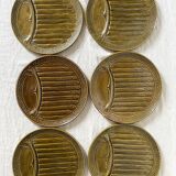 Khaki slip asparagus plates