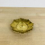 Vintage gold brass flower candle holder