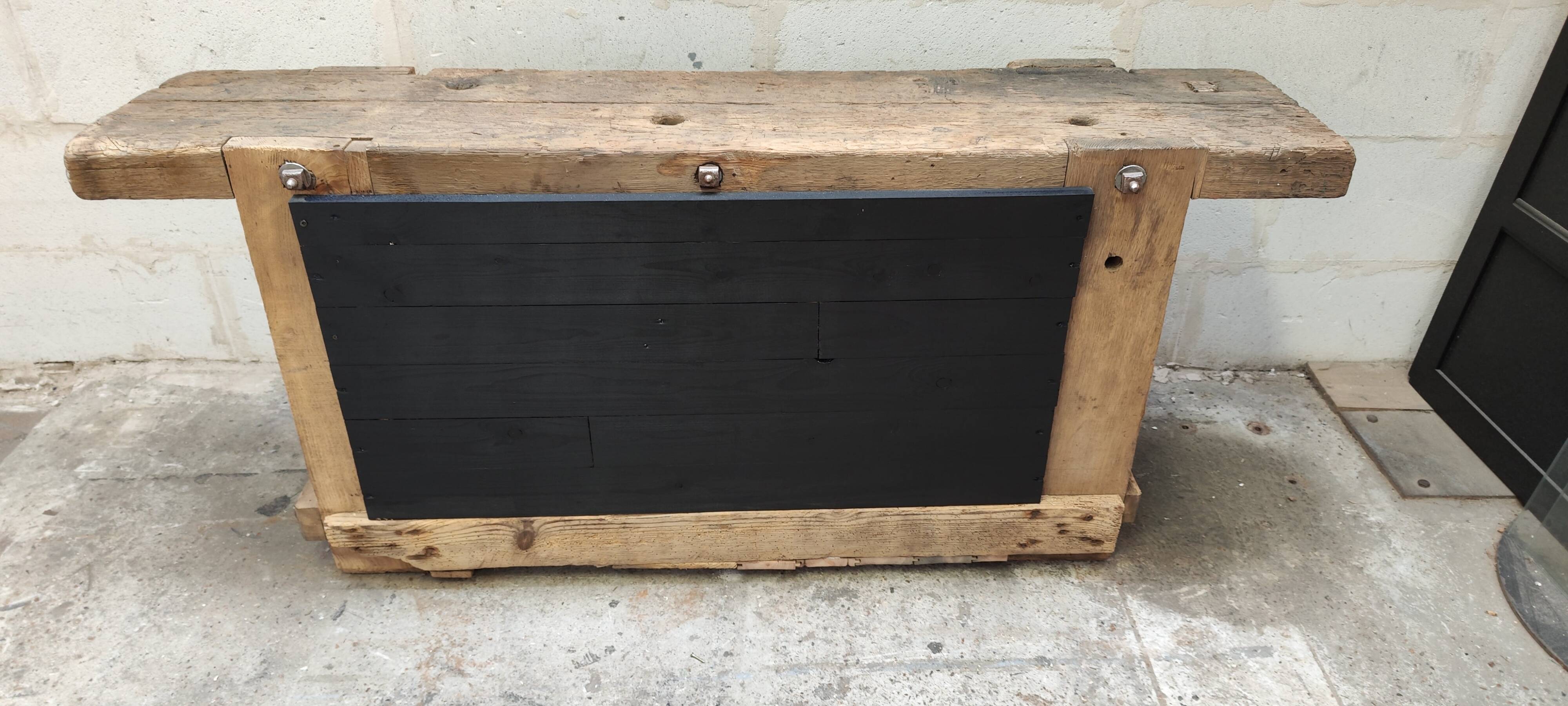 Lille workshop workbench, one door and four drawers