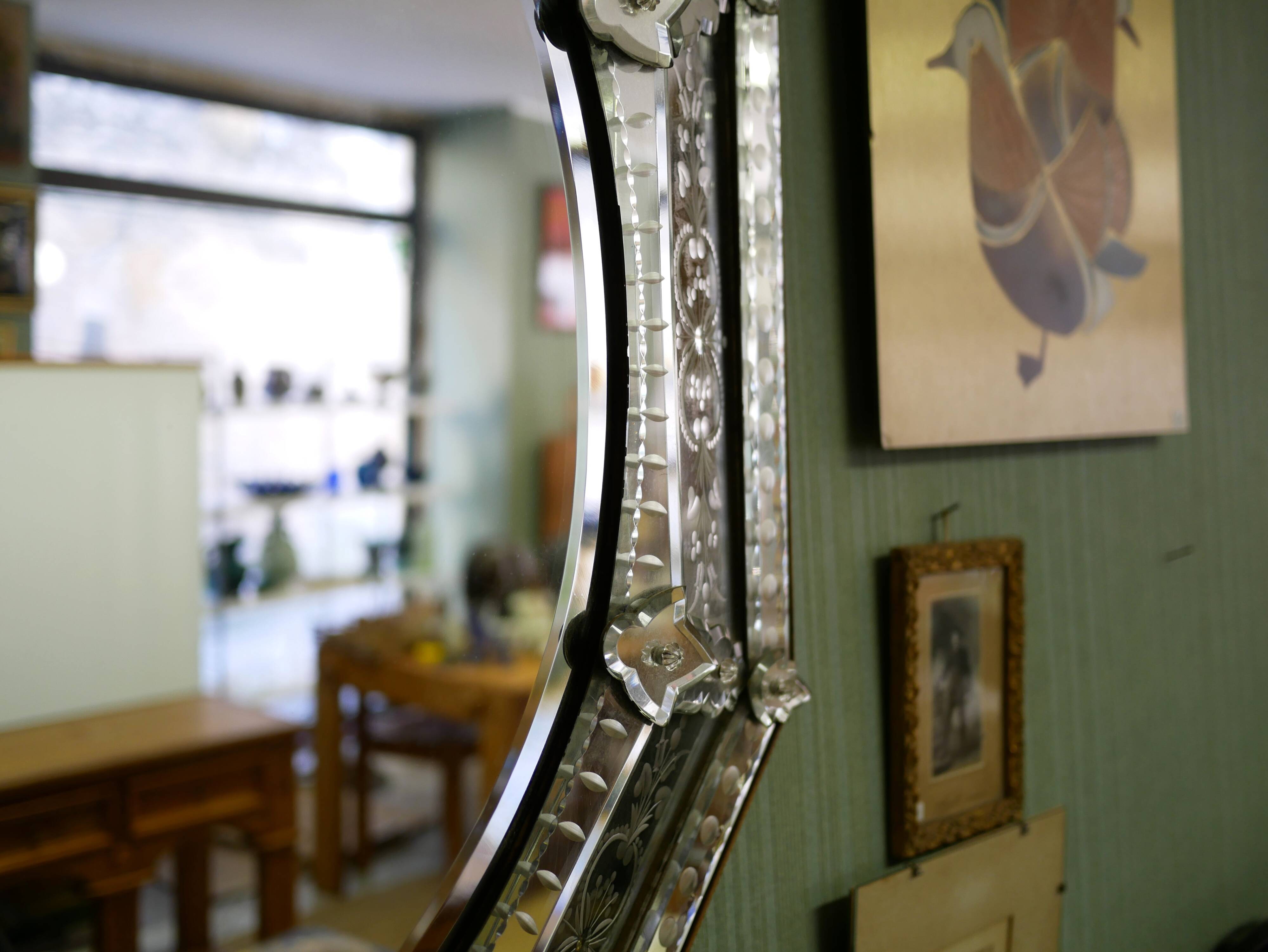Antique Venetian mirror 86cm x 70cm