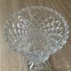 Vase vintage sur pied en cristal ciselé
