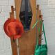 Art Deco coat rack in oak