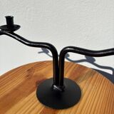 Black metal candle holder