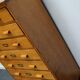 German beech industrial apothecary cabinet, mid-20th century
