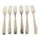 6 large vintage silver plated forks from the 1960s