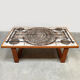 Danish teak ceramic vintage coffee table side table Ox-Art Trioh