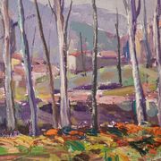 Paysage postimpressionniste - Huile sur toile