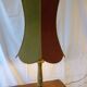 Lampe en bronze et velours 70 cm