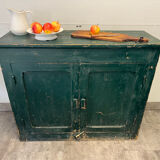 Ancien buffet parisien bois patiné / meuble de métier arct