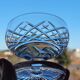 6 St Saint Louis champagne glasses Florian model in cut crystal 539