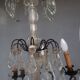 Hanging crystal chandelier and bronze 1900
