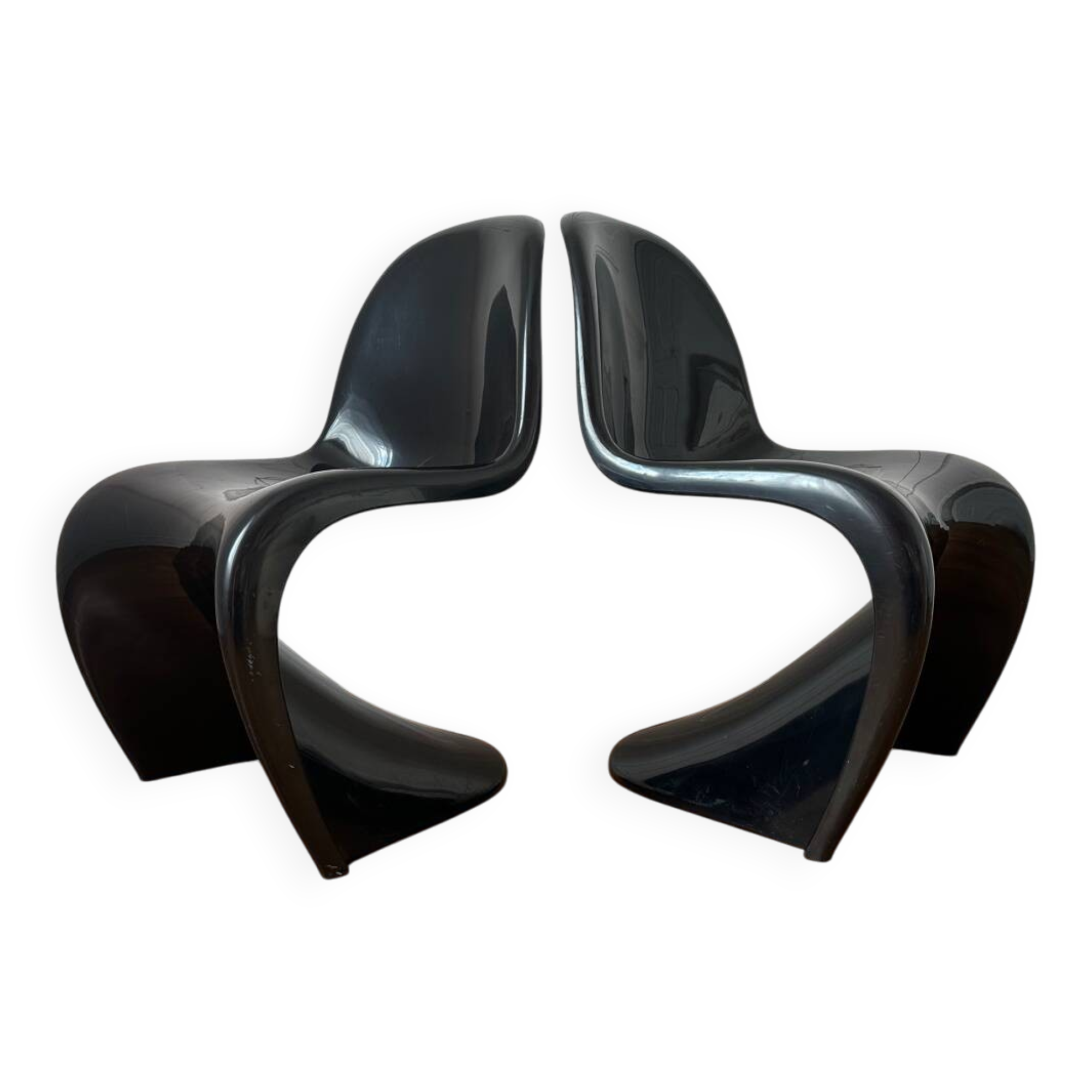 Pair of Verner Panton chairs by Herman Miller, 1975
